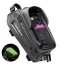 Rockbros B68 Bike Pannier for Frame, Armored, with Phone Pocket and Cover, 1.7L - Black