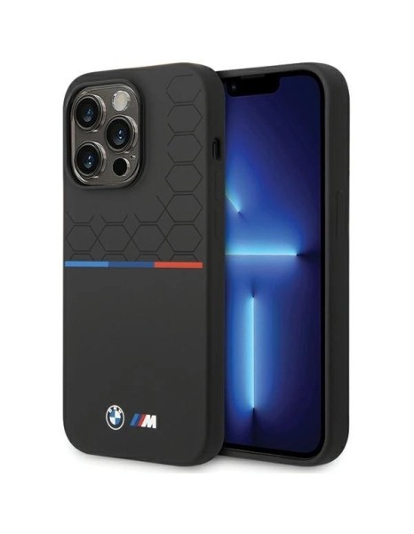 BMW Silicone Pattern iPhone 15 Pro Case - Black BMW Silicone Pattern iPhone 15 Pro Case - Black