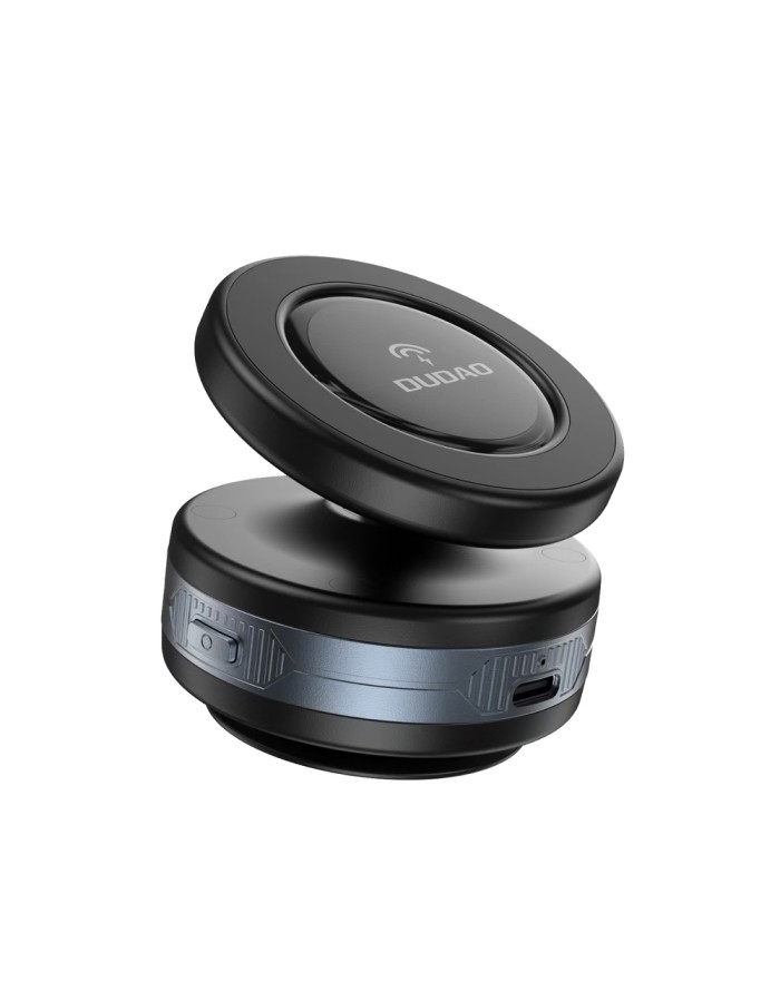 Dudao F24MAX Car Holder with 15W Wireless Charger, MagSafe Compatible, with Automatic Suction Cup - Black