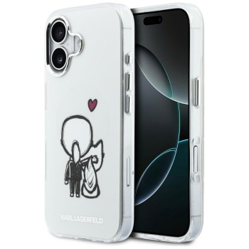 Karl Lagerfeld Karl &amp;amp; Choupette Back MagSafe Case for iPhone 17 - Clear