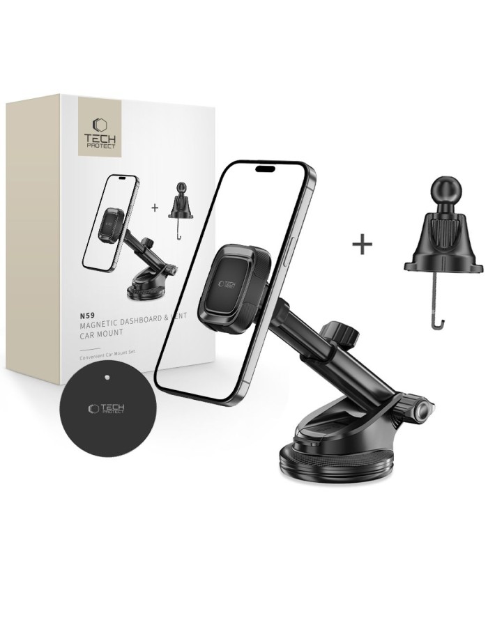 Tech-Protect N59 Magnetic Holder - Black Tech-Protect N59 Magnetic Holder - Black
