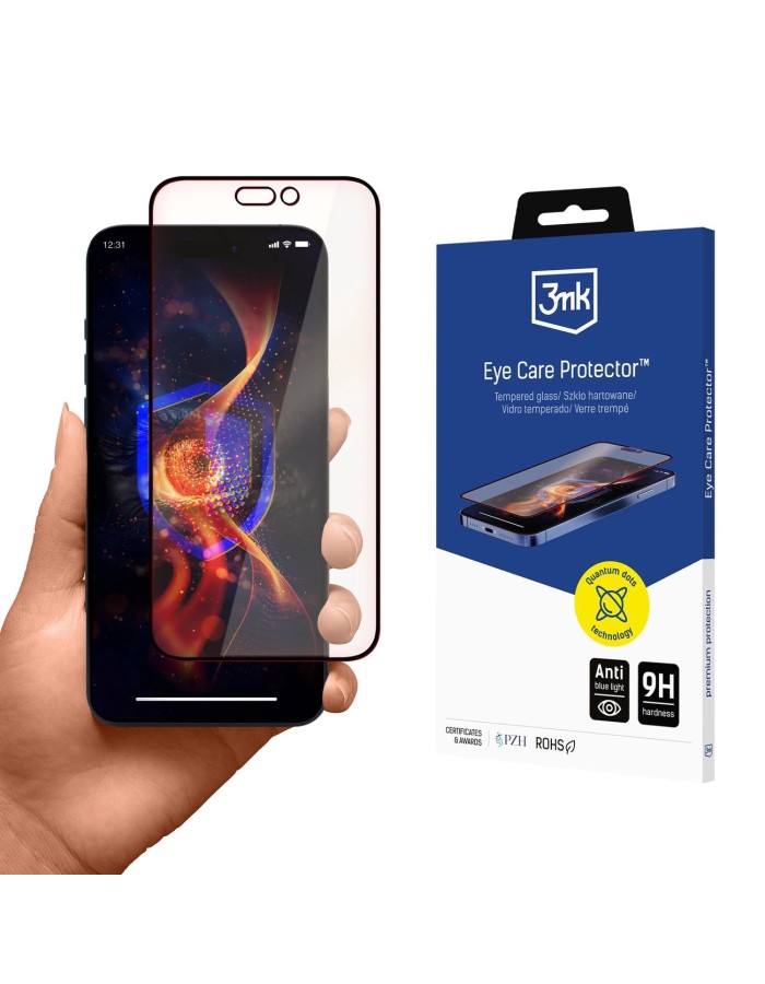 Tempered Glass 3mk Eye Care Protector for Apple iPhone 15/16 Tempered Glass 3mk Eye Care Protector for Apple iPhone 15/16