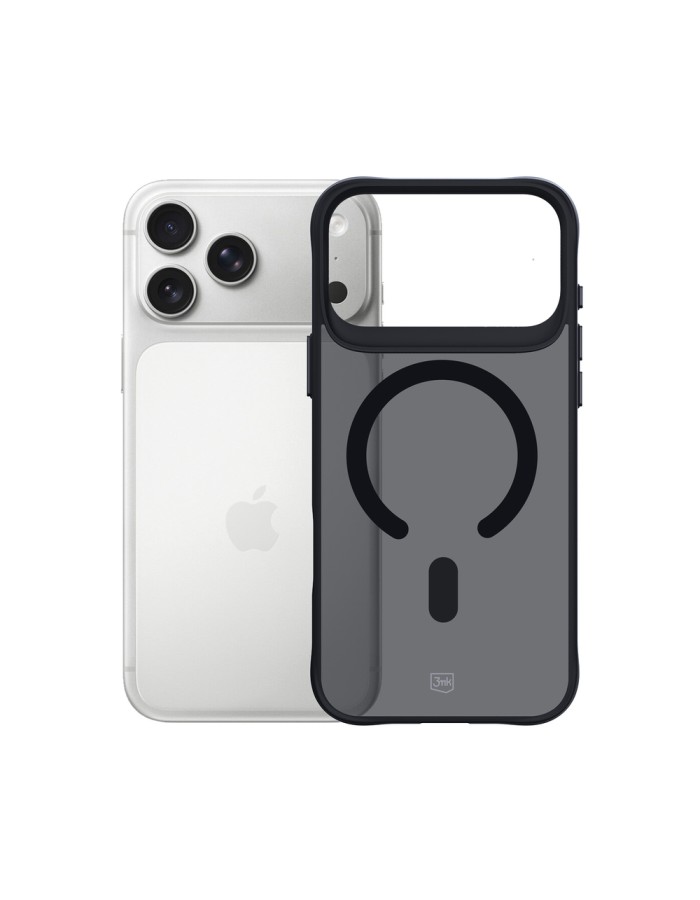 3mk Smoke MagCase for iPhone 17 Pro Max - Black Semi-Transparent