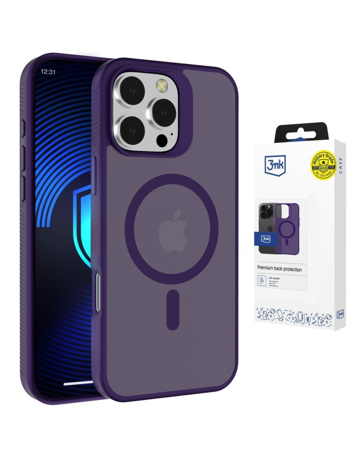 3mk Smoke MagCase for iPhone 16 Pro Max - Purple-Translucent