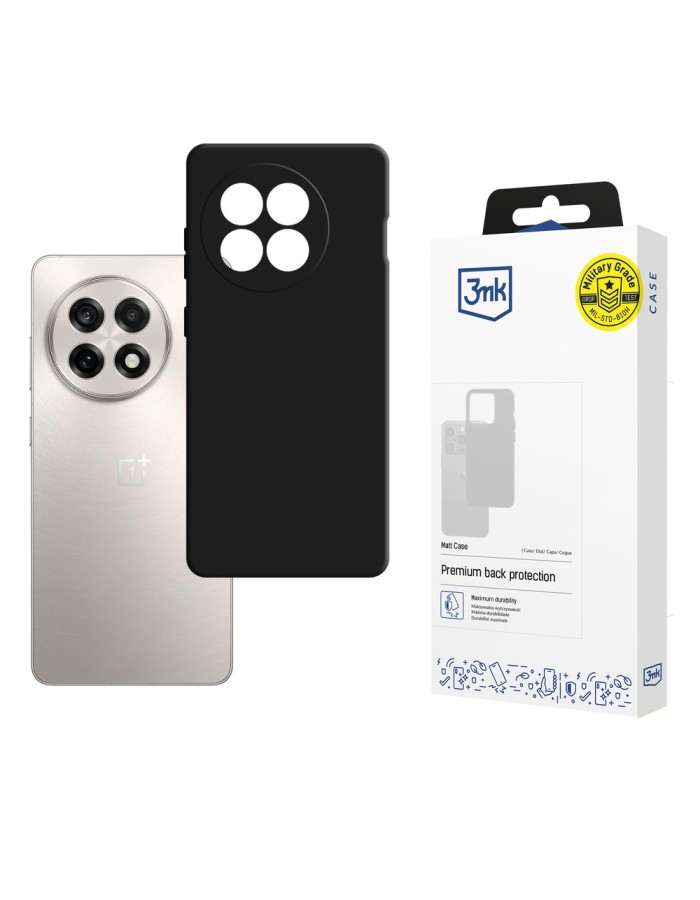 3mk Matt Case for OnePlus 13R/ACE 5 - Matte Black