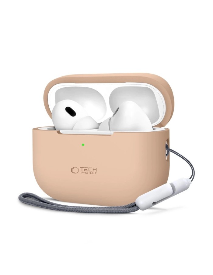 Tech-Protect Silicone Case for Apple AirPods Pro 1 / 2 - Beige Tech-Protect Silicone Case for Apple AirPods Pro 1 / 2 - Beige