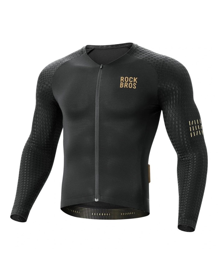 Rockbros YDCX008 Diamond Long Sleeve Cycling Jersey Size L - Black