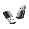Joyroom adapter from USB Type C (female) to USB (male) 2 pcs. black (S-H152 Black) Joyroom adapter from USB Type C (female) to USB (male) 2 pcs. black (S-H152 Black)