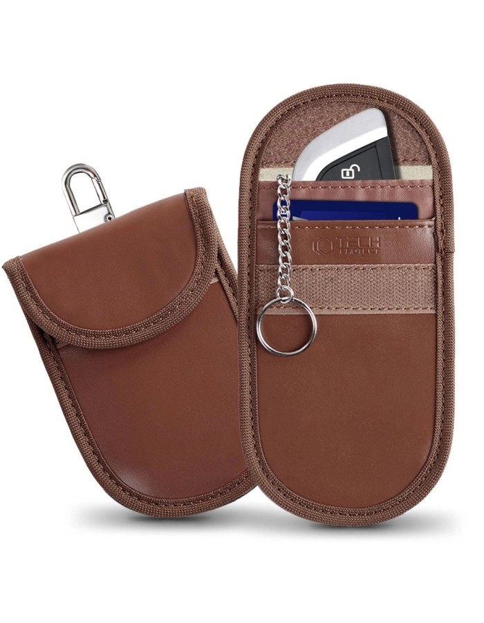 Tech-Protect KLR100 RFID Blocking Car Key Case - Brown Tech-Protect KLR100 RFID Blocking Car Key Case - Brown