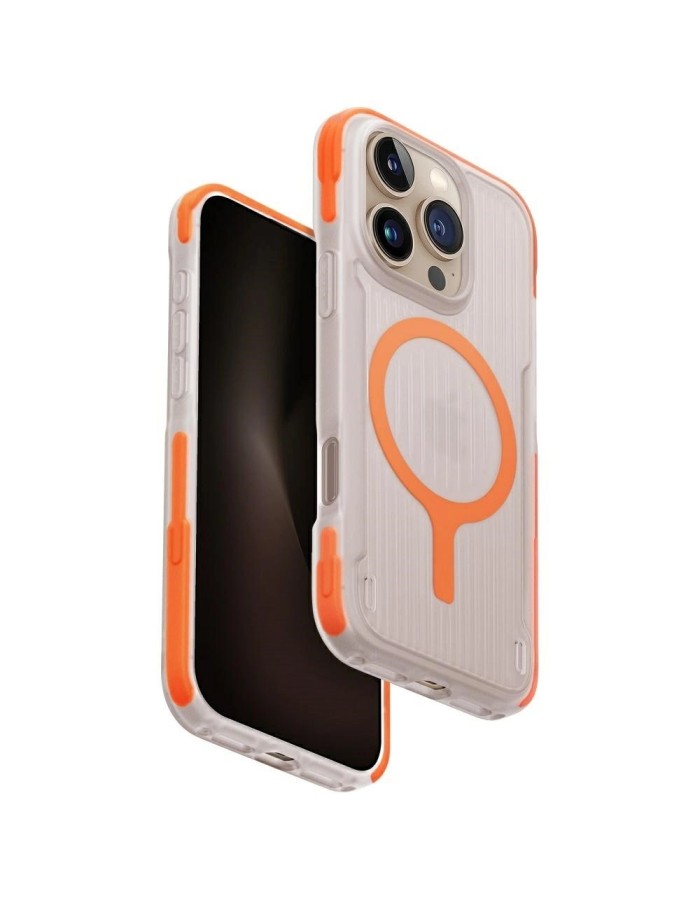 Uniq Combat Active Magclick Charging Case for iPhone 16 Pro - Orange Uniq Combat Active Magclick Charging Case for iPhone 16 Pro - Orange