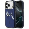 Karl Lagerfeld IML Choupettes Karl Script Logo MagSafe Case for iPhone 17 Pro Max - Blue Karl Lagerfeld IML Choupettes Karl Script Logo MagSafe Case for iPhone 17 Pro Max - Blue