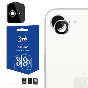 3mk Lens Protection Pro Tempered Glass for iPhone 16e - Purple