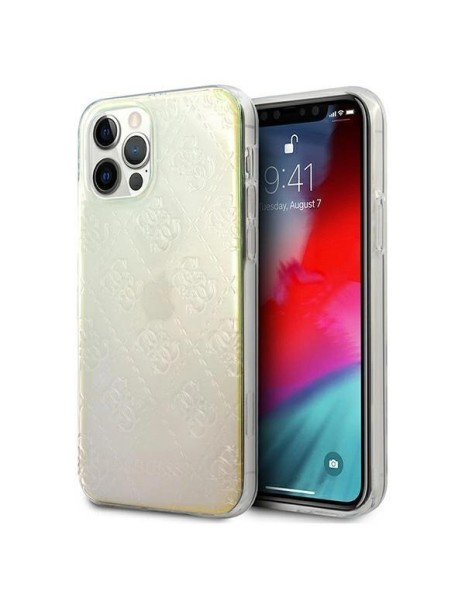 Guess GUHCP12M3D4GIRBL iPhone 12/12 Pro 6.1" iridescent/iridescent hardcase 4G 3D Pattern Collection