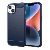 Carbon Case iPhone 14 case flexible gel back cover blue Carbon Case iPhone 14 case flexible gel back cover blue
