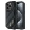 Karl Lagerfeld Diagonal Quilted Script case for iPhone 14 Pro Max - black