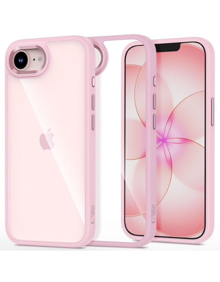 Tech-Protect Magmat Case for iPhone 16e / 17e - Transparent Pink Tech-Protect Magmat Case for iPhone 16e / 17e - Transparent Pink