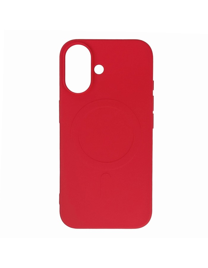 Liquid Silicone Case MagSafe for iPhone 16 - red Liquid Silicone Case MagSafe for iPhone 16 - red