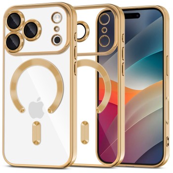 Tech-Protect MagFlex MagSafe Case for iPhone 17 Pro Max - Transparent Gold
