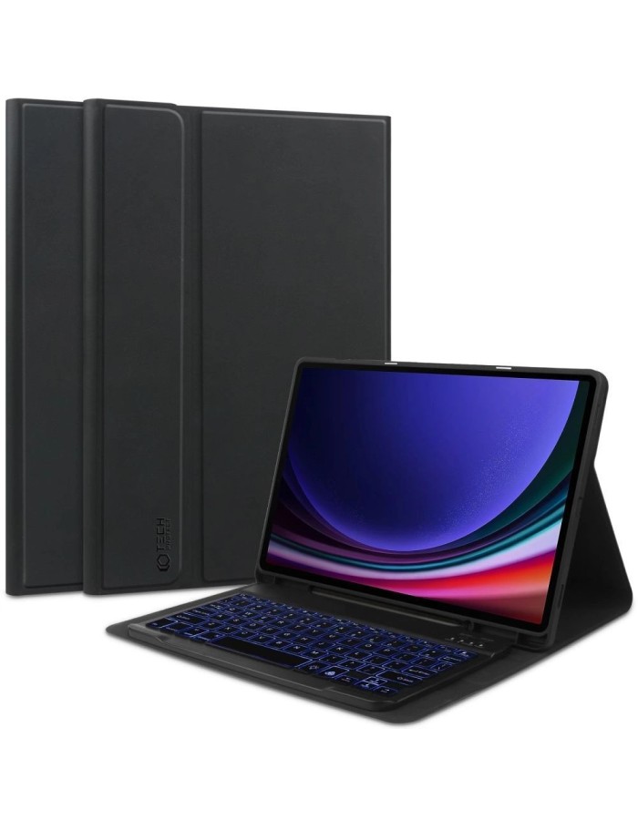 Tech-Protect SC Pen + Keyboard Case with Keyboard for Samsung Galaxy Tab S9 FE 10.9" X510 / X516B - Black