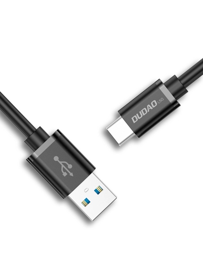 Dudao cable USB cable - USB Type C Super Fast Charge 1 m black (L5G-Black)