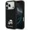 Karl Lagerfeld Rhinestones Karl&amp;amp;Choupette Pin Case for iPhone 17 Pro - Black
