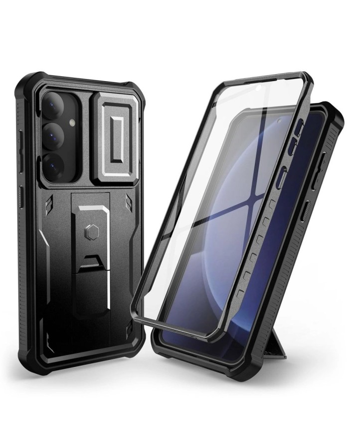 Tech-Protect Kevlar Cam+ Case for Samsung Galaxy S25+ - Black Tech-Protect Kevlar Cam+ Case for Samsung Galaxy S25+ - Black