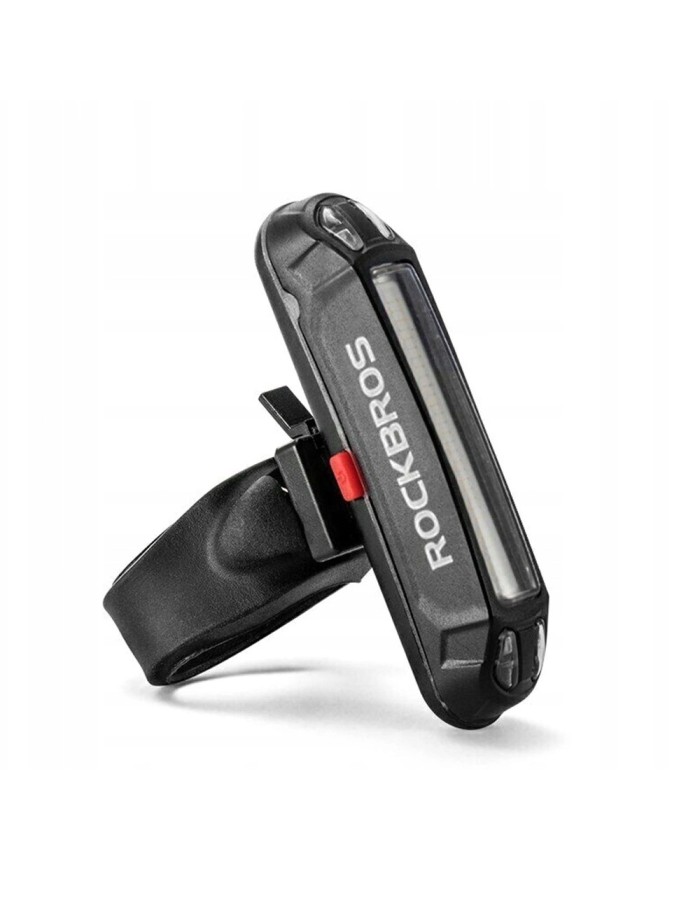 Rockbros A54BK Rear Bike Light + Micro USB - USB-A Cable - Black Rockbros A54BK Rear Bike Light + Micro USB - USB-A Cable - Black