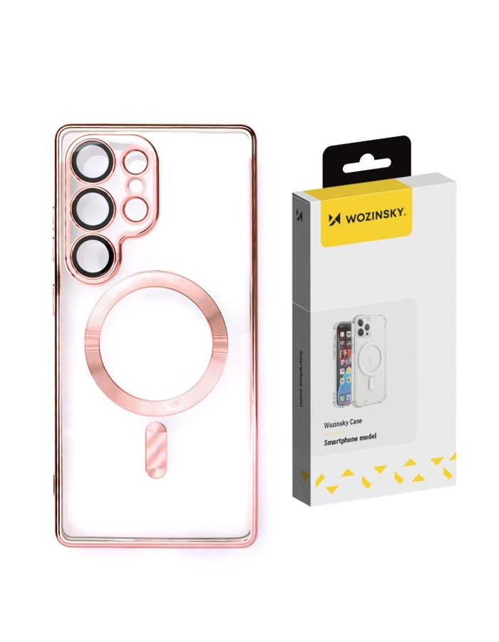 Wozinsky Electroplated Magsafe Case for Samsung Galaxy S24 FE - Pink Wozinsky Electroplated Magsafe Case for Samsung Galaxy S24 FE - Pink