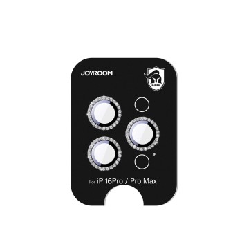 Joyroom JR-MSJ0307 Glass Screen Protector for iPhone 16 Pro/16 Pro Max Lenses - Black
