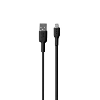 Puro Soft USB-A - Lightning Cable 1.5m Silicone - Black Puro Soft USB-A - Lightning Cable 1.5m Silicone - Black