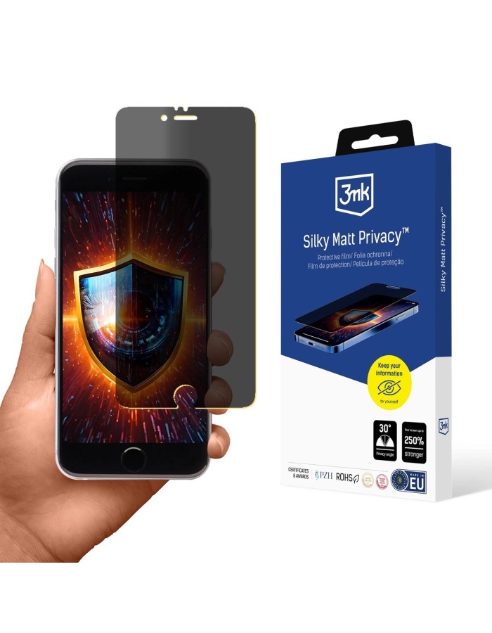 Privacy Screen Protector Matte 3mk Silky Matt Privacy for Apple iPhone 6S Privacy Screen Protector Matte 3mk Silky Matt Privacy for Apple iPhone 6S