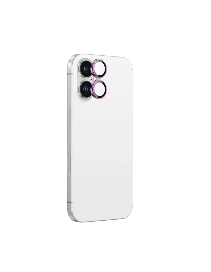 AmazingThing AR Aluminum 2 Lens Glass with Camera Lens Frame for iPhone 16 / 16 Plus - Pink AmazingThing AR Aluminum 2 Lens Glass with Camera Lens Frame for iPhone 16 / 16 Plus - Pink
