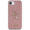 Guess Fixed Glitter Big 4G iPhone 16e Case - Pink