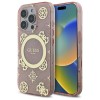 Guess IML Peony On 4G Background MagSafe Case for iPhone 16 Pro - Pink