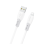 Dudao L25SL 30W USB-A - Lightning Cable with Soft Silicone Braid 1m - White