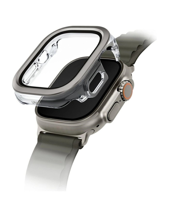 Uniq Voute case with tempered glass for Apple Watch Ultra 49 mm - silver Uniq Voute case with tempered glass for Apple Watch Ultra 49 mm - silver