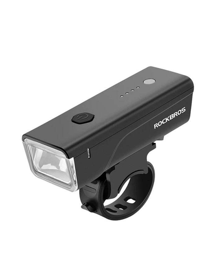 Rockbros 24510003001 Front Bike Light 260 lm + USB-C - USB-A Cable - Black Rockbros 24510003001 Front Bike Light 260 lm + USB-C - USB-A Cable - Black