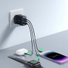 Joyroom JR-TCF10 fast charger 2x USB-C USB-A 32W (UK plug) - black Joyroom JR-TCF10 fast charger 2x USB-C USB-A 32W (UK plug) - black