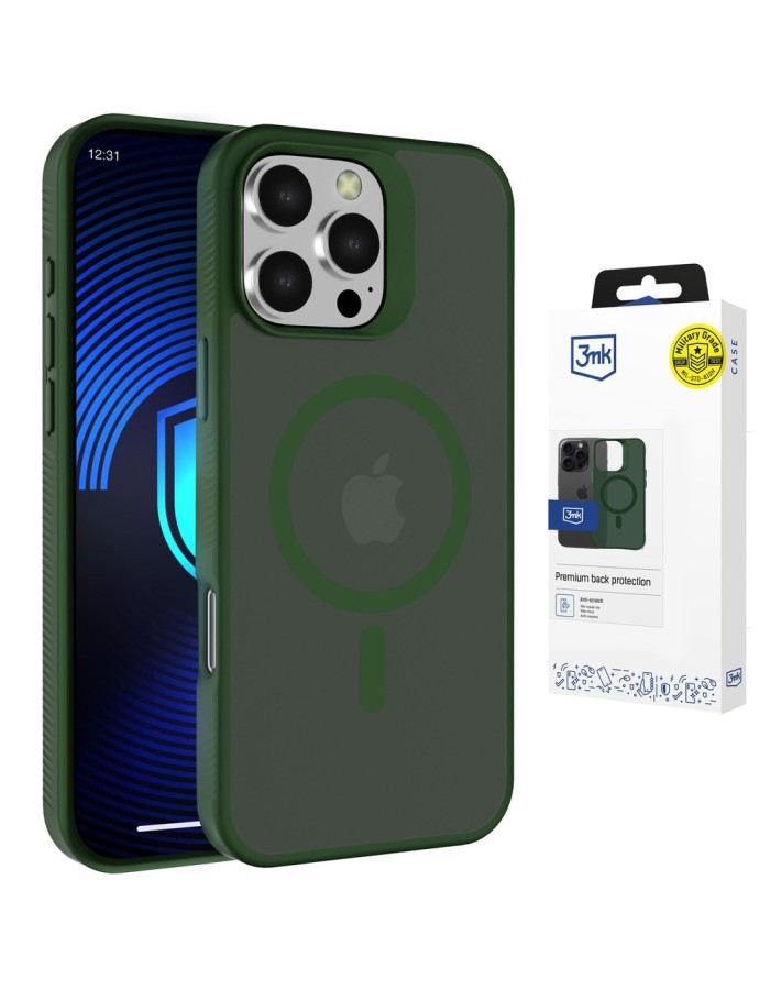 3mk Smoke MagCase for iPhone 16 Pro Max - Green-Translucent 3mk Smoke MagCase for iPhone 16 Pro Max - Green-Translucent