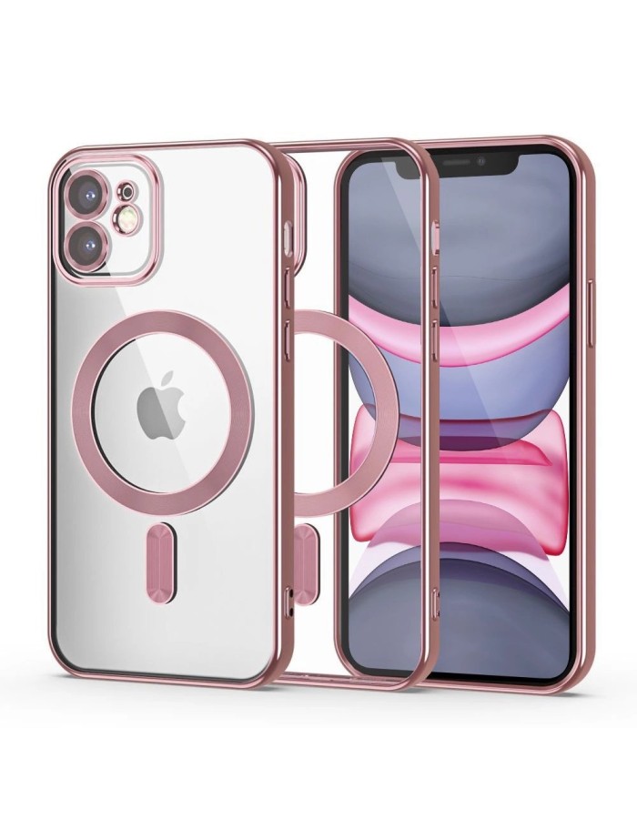 Tech-Protect MagShine Line MagSafe iPhone 11 Case - Pink