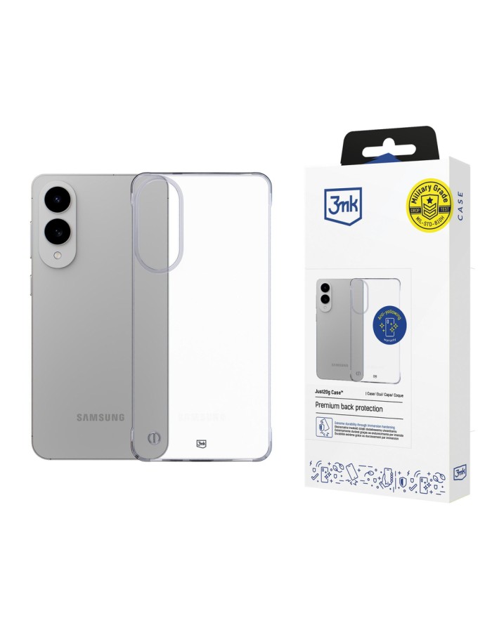 3mk Just20g Clear Case for Samsung Galaxy S25 Edge - transparent