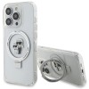 Karl Lagerfeld Ring Stand Karl&amp;Choupette MagSafe case for iPhone 13 Pro Max - white
