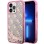 Guess GUHCP14XLC4PSGP iPhone 14 Pro Max 6.7" pink/pink hardcase Liquid Glitter 4G Transculent