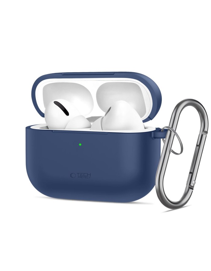Tech-Protect Silicone Hook Case for AirPods Pro - Navy Blue Tech-Protect Silicone Hook Case for AirPods Pro - Navy Blue
