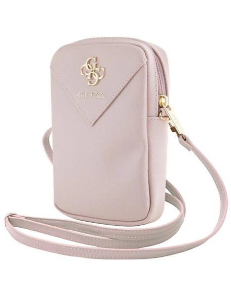 Guess Zip Triangle 4G bag - pink Guess Zip Triangle 4G bag - pink