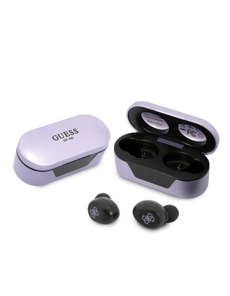 Guess GUTWST31EU TWS Bluetooth headphones + docking station purple/purple Guess GUTWST31EU TWS Bluetooth headphones + docking station purple/purple