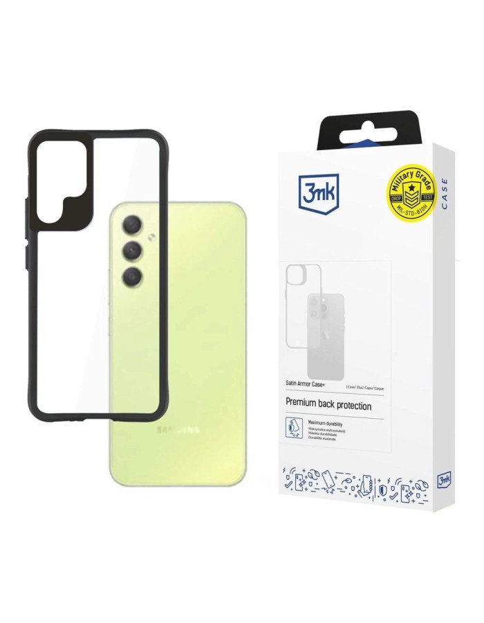 3mk Satin Armor Case+ for Samsung Galaxy A34 5G - transparent
