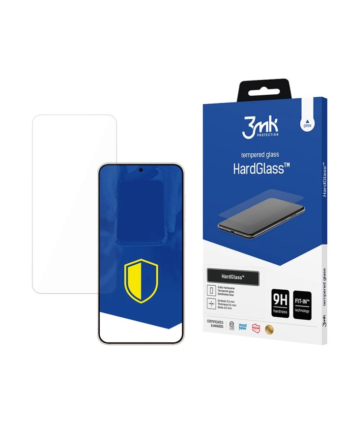 Tempered glass 3mk HardGlass for Samsung Galaxy S25 Edge Tempered glass 3mk HardGlass for Samsung Galaxy S25 Edge