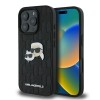 Karl Lagerfeld Monogram Karl & Choupette Head Pin iPhone 16 Pro Case - Black Karl Lagerfeld Monogram Karl & Choupette Head Pin iPhone 16 Pro Case - Black