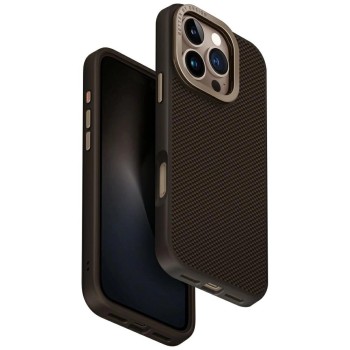 Uniq Keva Max Magclick Charging Camera Stand Case for iPhone 16 Pro - Brown